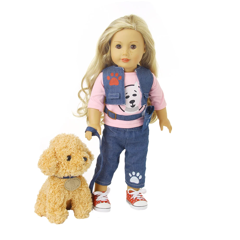Dog Walker Inspired Doll Clothes 18Inch American Girl Inspired Outfit