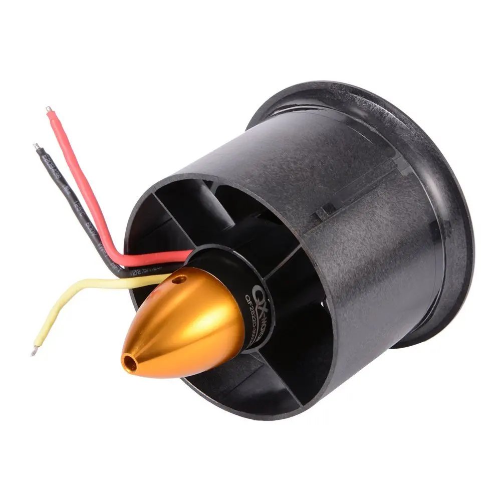 QX двигатель 70 мм EDF Ducted 6 Rotor Fan с QF2822 3000KV бесщеточный внешний мотор баланс