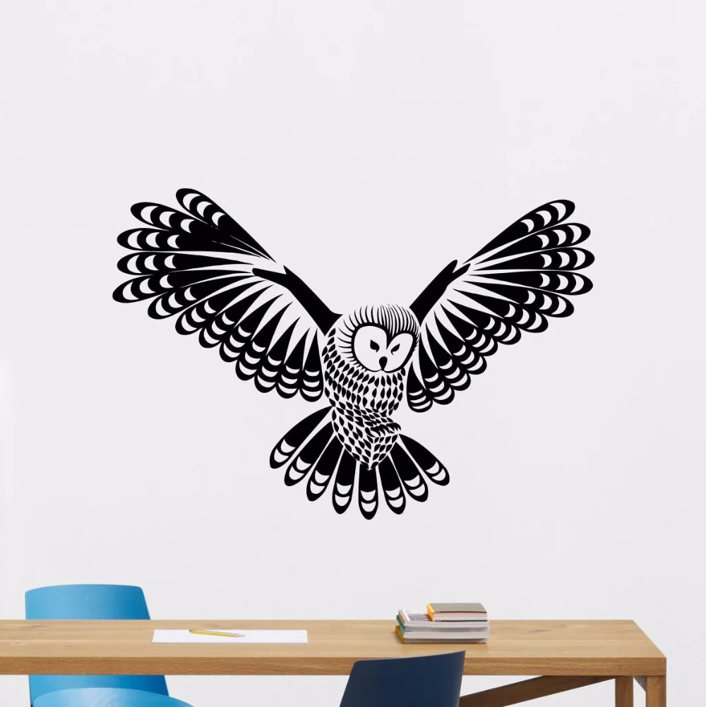 Owl Wall Decal Vinyl Removable Forest Bird Wall Stickers Nursery Home