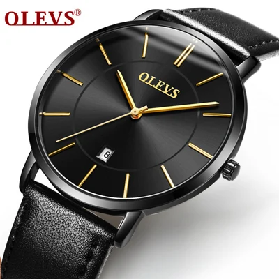 OLEVS модные спортивные мужские часы Топ бренд класса люкс кварцевые часы Reloj Hombre кварцевые часы мужские часы Relogio Masculino - Цвет: Золотой