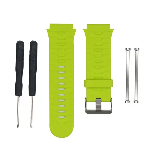 Сменный силиконовый ремешок для наручных часов и инструмент для Garmin Forerunner 920XT - Цвет: Light green