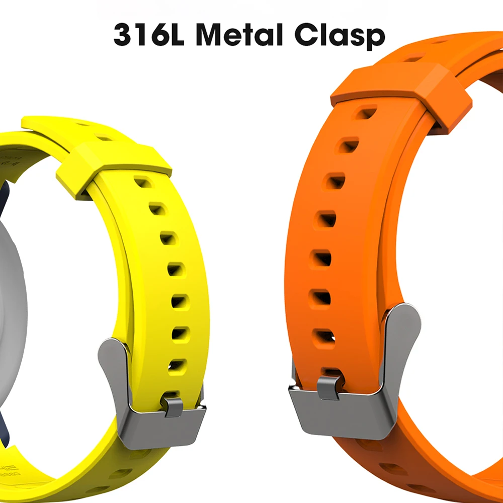 SIKAI Смарт часы ремешок для Amazfit Verge силиконовый замена Браслет и чехол Защитный PC