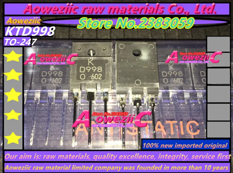 Aoweziic 100% новый импортный оригинальный KTB778 KTD998 TO 3PF усилитель мощности звука B778 D998