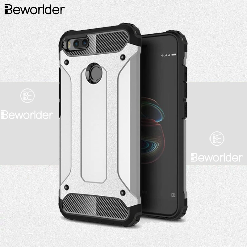 Beworld для Xiaomi mi A1 чехол армированный полный защитный двухслойный Мягкий ТПУ Чехол