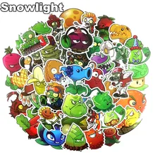 50 шт./компл. с изображениями персонажей компьютерной игры «Растения против Зомби» в стиле «граффити» Стикеры s для ноутбука чемодан Чемодан велосипед скейтборд автомобильные виниловые наклейки сделай сам Стикеры