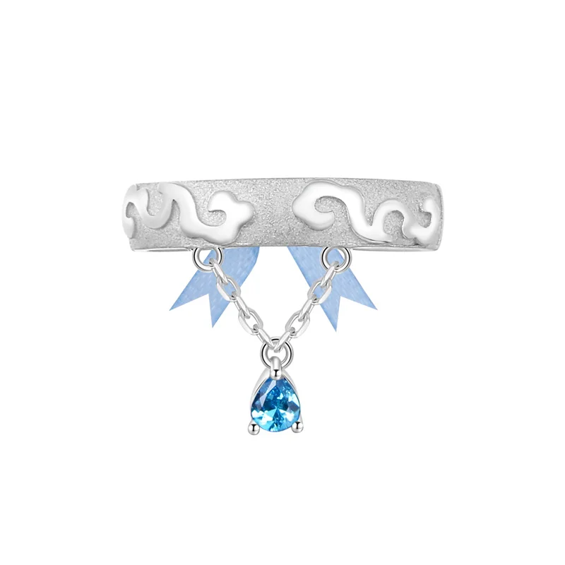 

Grandmaster of Demonic Cultivation Ethinic Cloud 925 Sterling Silver Ring USA size #6 51.8mm Anime Cosplay Prop Daily N1