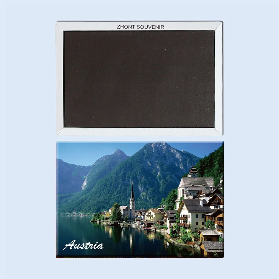 

Austria_Hallstatt Metal wrapped TinPlate Fridge Magnets 22040,Quality Souvenirs for world Attraction