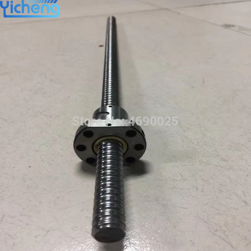 

Yicheng CNC Router Parts SFU1605 400 450 500 600mm rolled ball screw C7 with ballscrew single ball nut BK/BF12 end machine