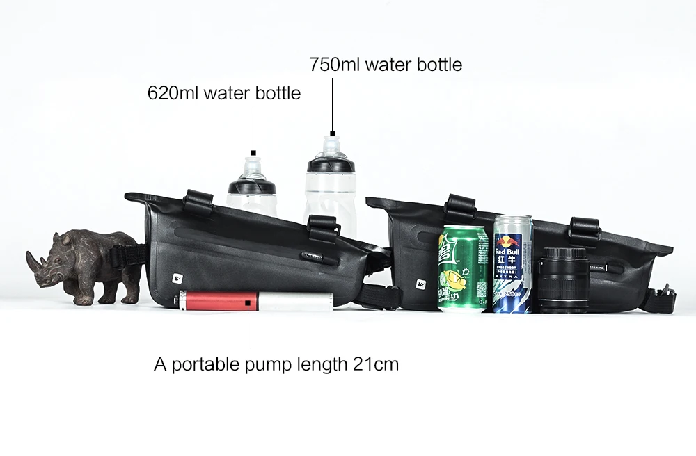 Rhinowalk велосипедная сумка на переднюю трубу 2.8L для шоссейных MTB складных велосипедных инструментов для хранения, Сумка с треугольной рамой, полностью водонепроницаемая