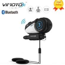 English Version Vimoto V3 Easy Rider 600mAh Motorcycle Helmet Bluetooth Headset Multi functional Headphones For Two