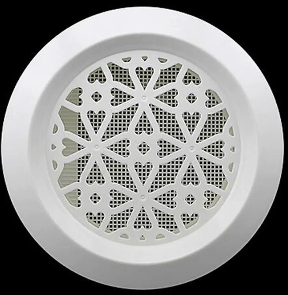 

2pcs/lot 100mm 4" Ceiling Mount Air Vent Grille Diffuser Ducted Hole Ventilation - Snap-In