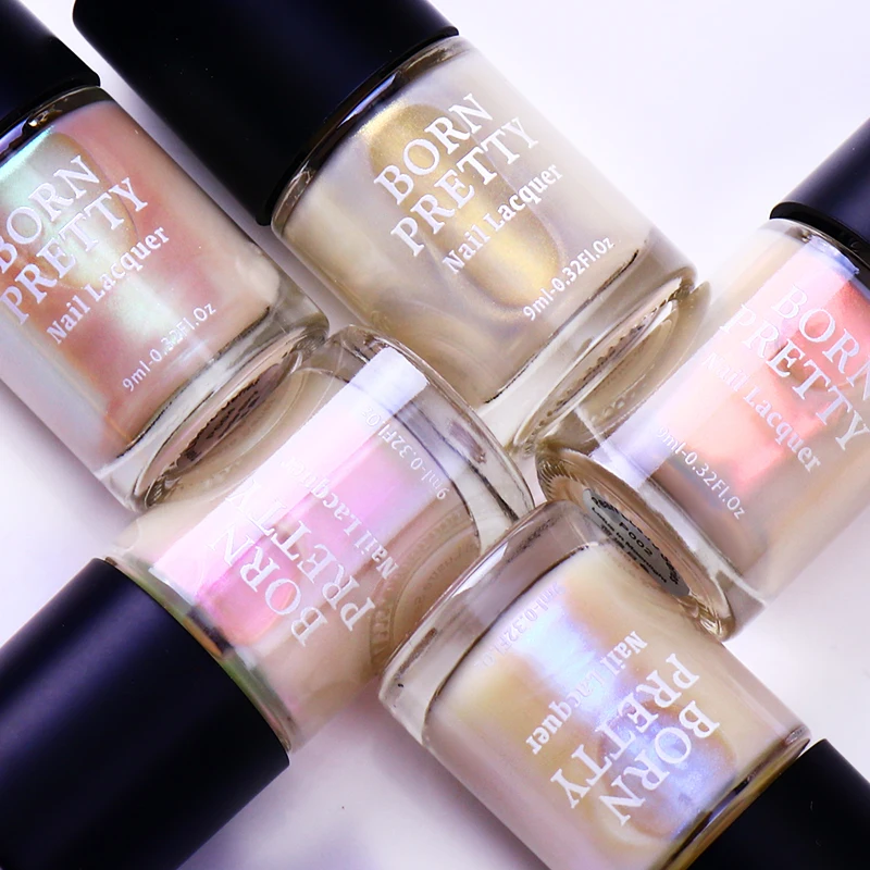 9 мл BORN PRETTY Shell Блестящий лак для ногтей Прозрачный блестящий искусство Vernis