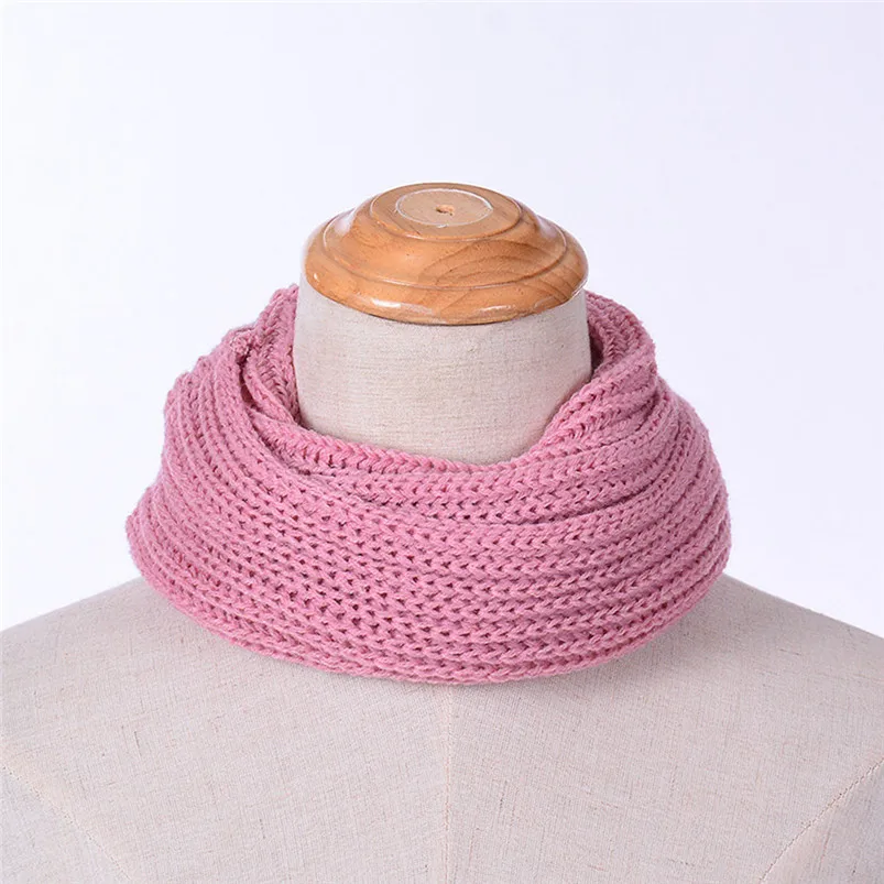 Soft Men Women Scarf Winter Warm Scarves Wrap Knitted Collar Circle Shawl Knitted Sleeves Couple Bib women scarf D20 (2)