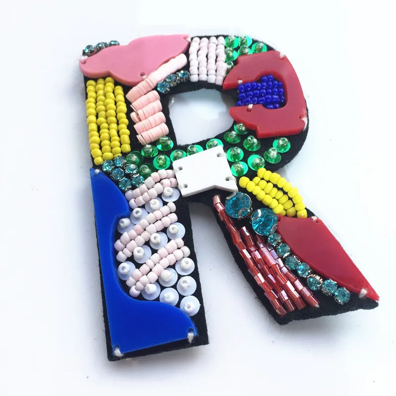 

3D Letter Rhinestone Sequined Bead Patch Drill Nail Clothing DIY Accessories Acrylic Hand Seam Drilling Accessories Parches