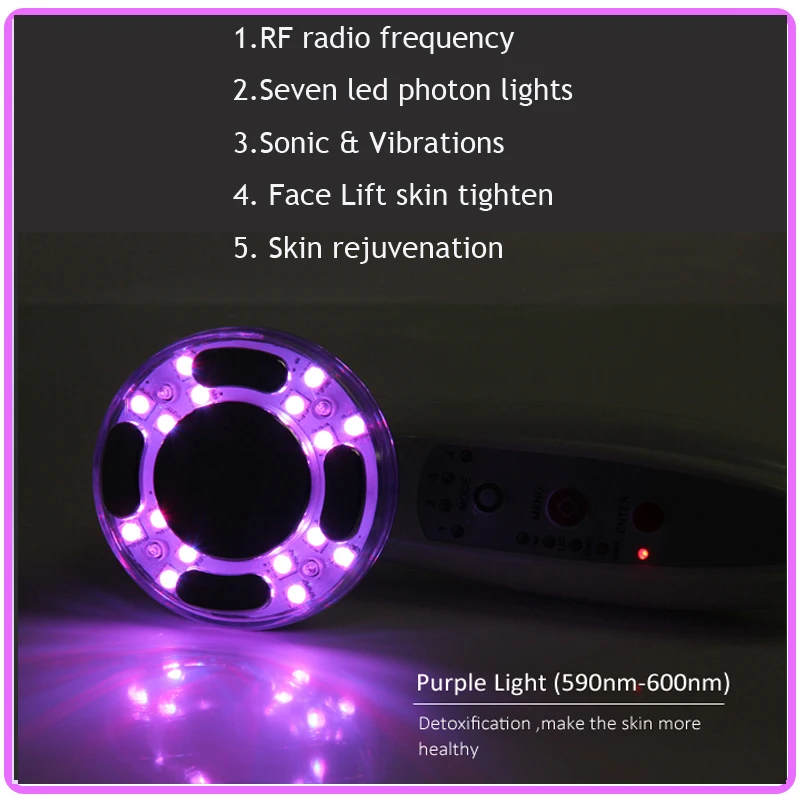 7 Colors Led Light Photon Skin Rejuvenation Radio Frequency Skin Tightening Collagen Stimulation Face Body Beauty Machine