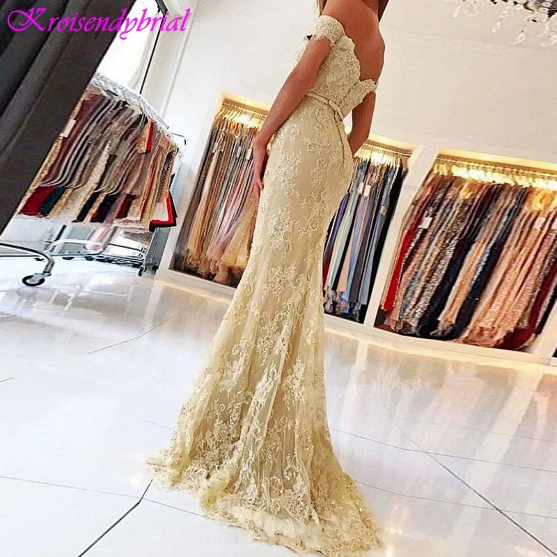 SQM046 Robe De Soiree longue Простые короткие рукава Русалка Вечерние платья футляры