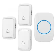 3V1 Door Bell 300m Remote Transmitter Receiver 36 Melodies Waterproof Wireless Plug-in Door Bell Kit cacazi ac110 220v wireless doorbell waterproof large button plug in receiver 300m remote door bell 36 melody 4 volume door ring