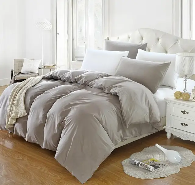 Solid Color Cotton Twin Full Queen King Size Duvet Cover Comforter Solid Color Cotton Twin Full Queen King Size Duvet Cover Comforter Quilt 1pcs