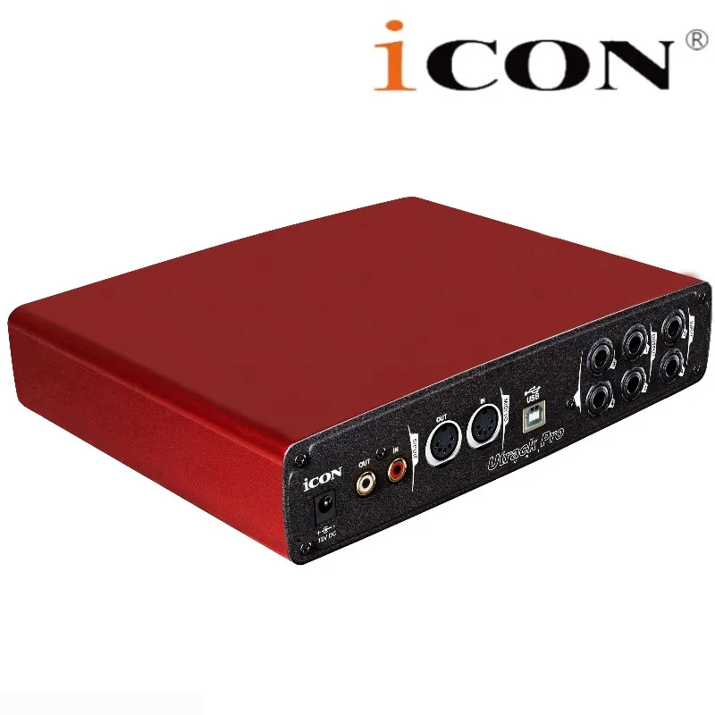 ICON Utrack pro vst профессиональная внешняя звуковая карта USB интерфейс записи 6 В/6 выход USB Звуковая карта для студии