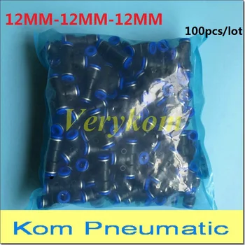 

Wholesale Verykom Pneumatic Plastic Push In Pipe Air Fitting 12mm to 12mm Quick Tube Hose Tee Connector PE-12 12MM-12MM Joiner
