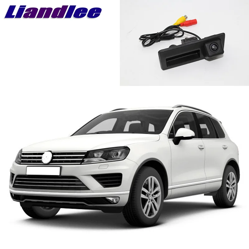 LiandLee ручка багажника автомобиля заднего вида парковочная камера для Volkswagen VW Touareg