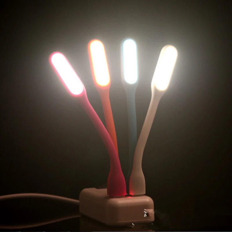 Мини USB светильник светодиодный светильник резиновый материал светильник с USB для банка питания/comupter портативный Сияющий ночной Настольный светодиодный светильник