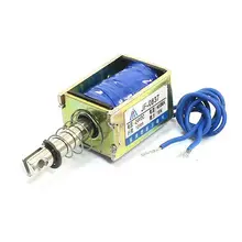 DC24V 400mA 19N/10 мм Потяните Тип линейного движения соленоида Электромагнит XWJ