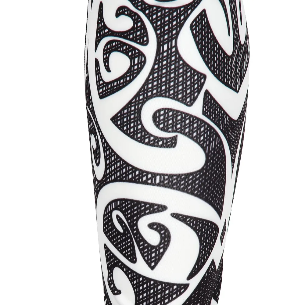 Black and white pattern printed legging brand quality yoga pants sport leggings fitness outwear activewear legging (4)