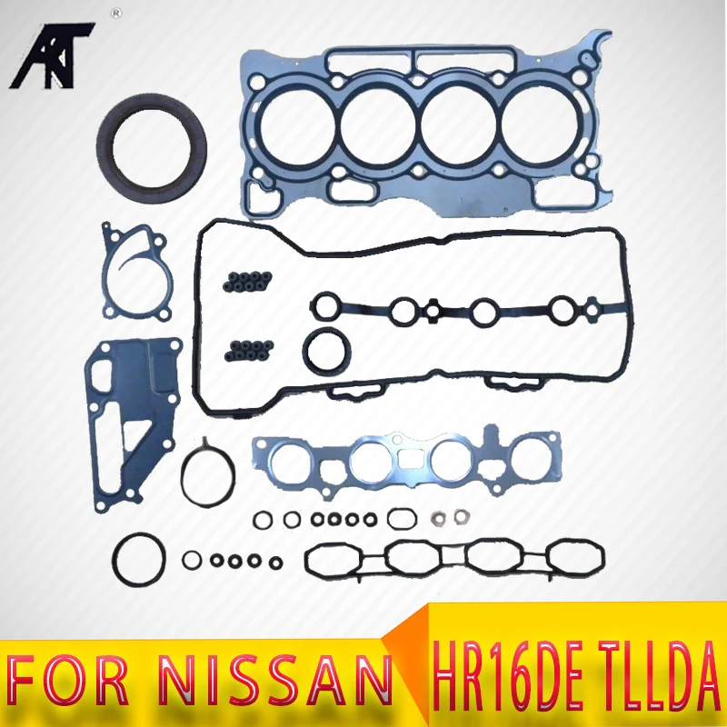 Full Gasket Set for Nissan HR16DE TllDA 1.6L 16V, 10101 EE025 Cylinder