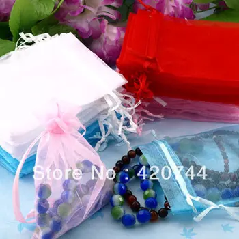 

200Pcs/Lot 10*12cm Wedding Gift Organza Bag Pouch Drawstring 4.7x3.9" HOT