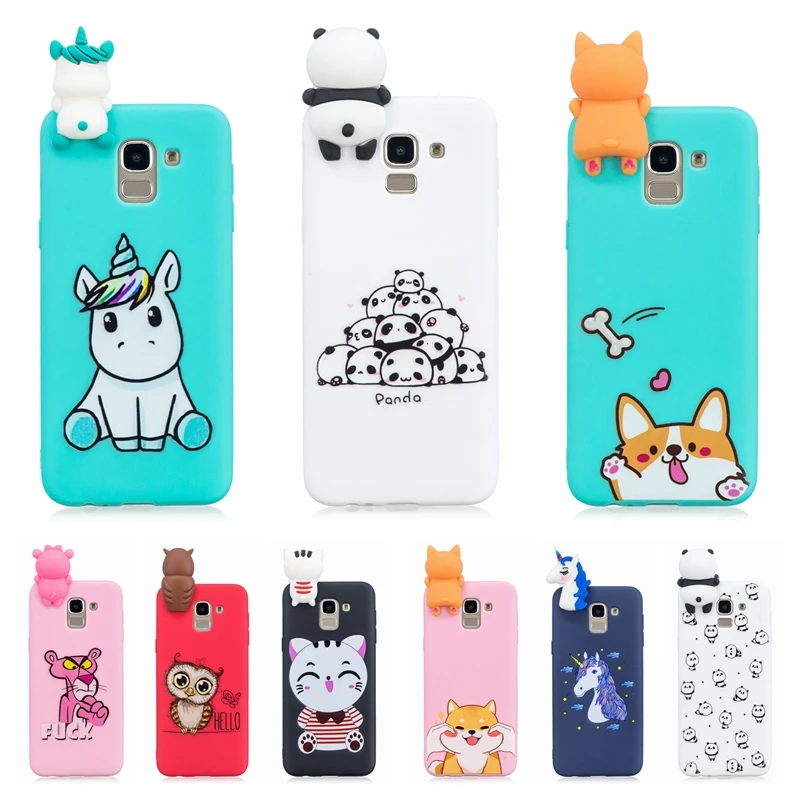 cover samsung j6 2018 unicorno