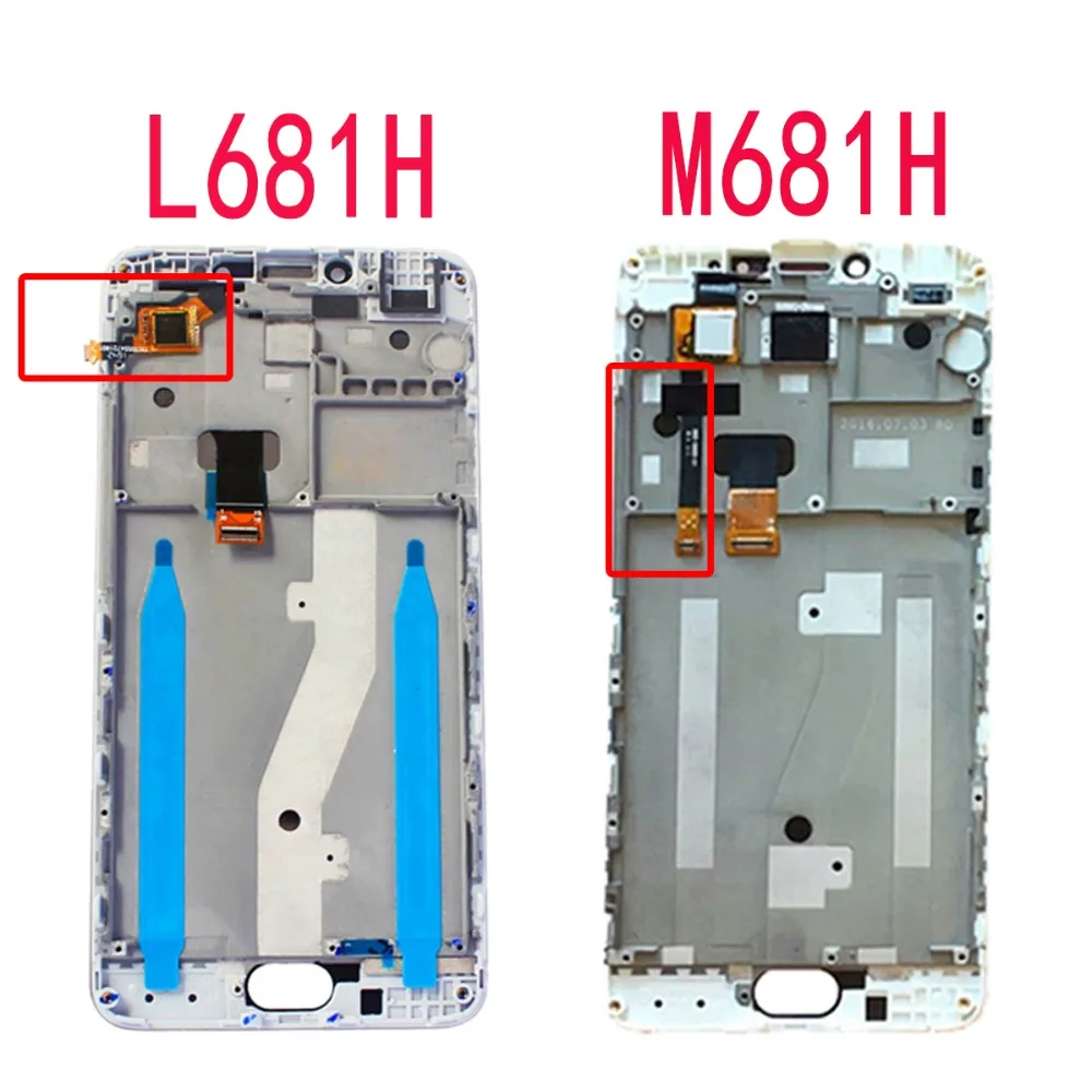 ЖК дисплей 5 дюйма L681H M681H для MEIZU M3 Note с сенсорным экраном и дигитайзером в сборе