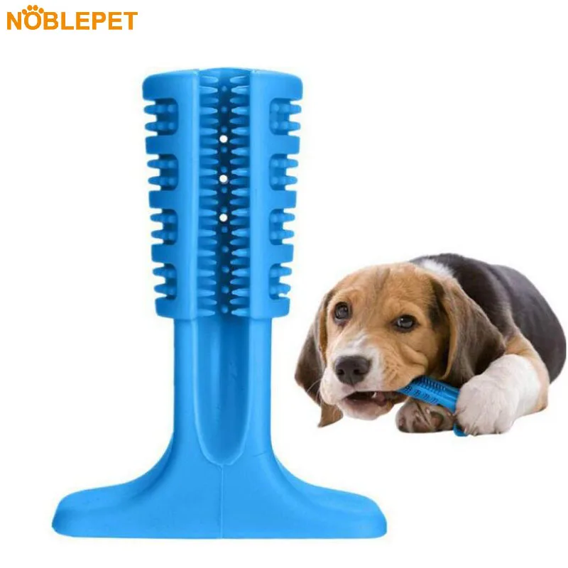 

NOBLEPET Dog Toothbrush Stick Rubber Mint Chew Toy For Small Large Dogs Teething Brush Oral Care Stick Puppy Clean Molar Toys
