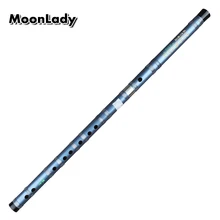 Китайская традиционная бамбуковая двухсекционная синяя флейта под названием Dizi Традиционный Бамбук Flauta для начинающих и любителей музыки