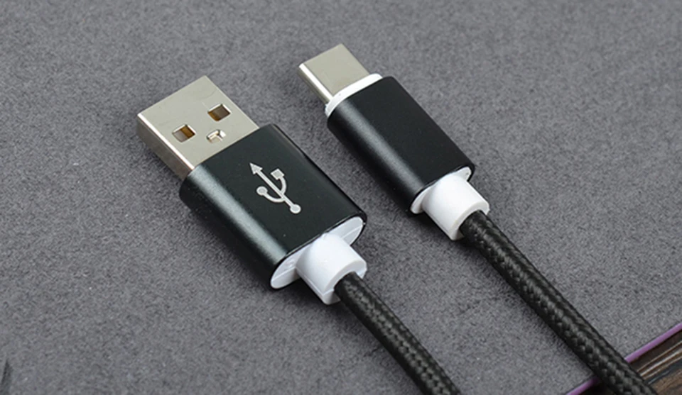 Кабель usb type-c для huawei xiaomi redmi note 7 USB-C кабель для быстрой зарядки мобильного телефона type-C для samsung Andorid 2.1A нейлон 1 м