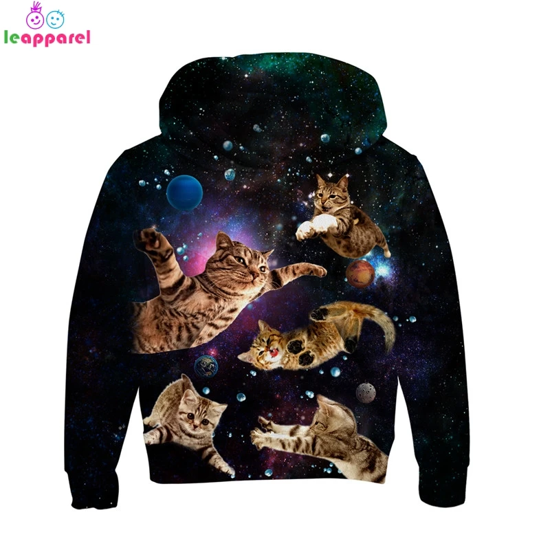 

Brand Baby Girls Clothes Boys Hoodies 2019 New Cat Space Galaxy 3D Hooded Coat Pullover Hoody Tops Kids Hoodies Sweatshirts
