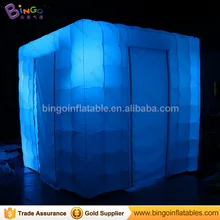3x3x2.7 m светодиодный освещения надувные Photo Booth для события прочный надувные кабина Для свадебной вечеринки игрушка палатка