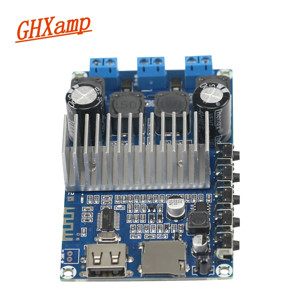 

TPA3116 Bluetooth 4.2 High-power 2.0 Digital Amplifier Board DC12-24V Finished Board U Disk TF Card Decoding
