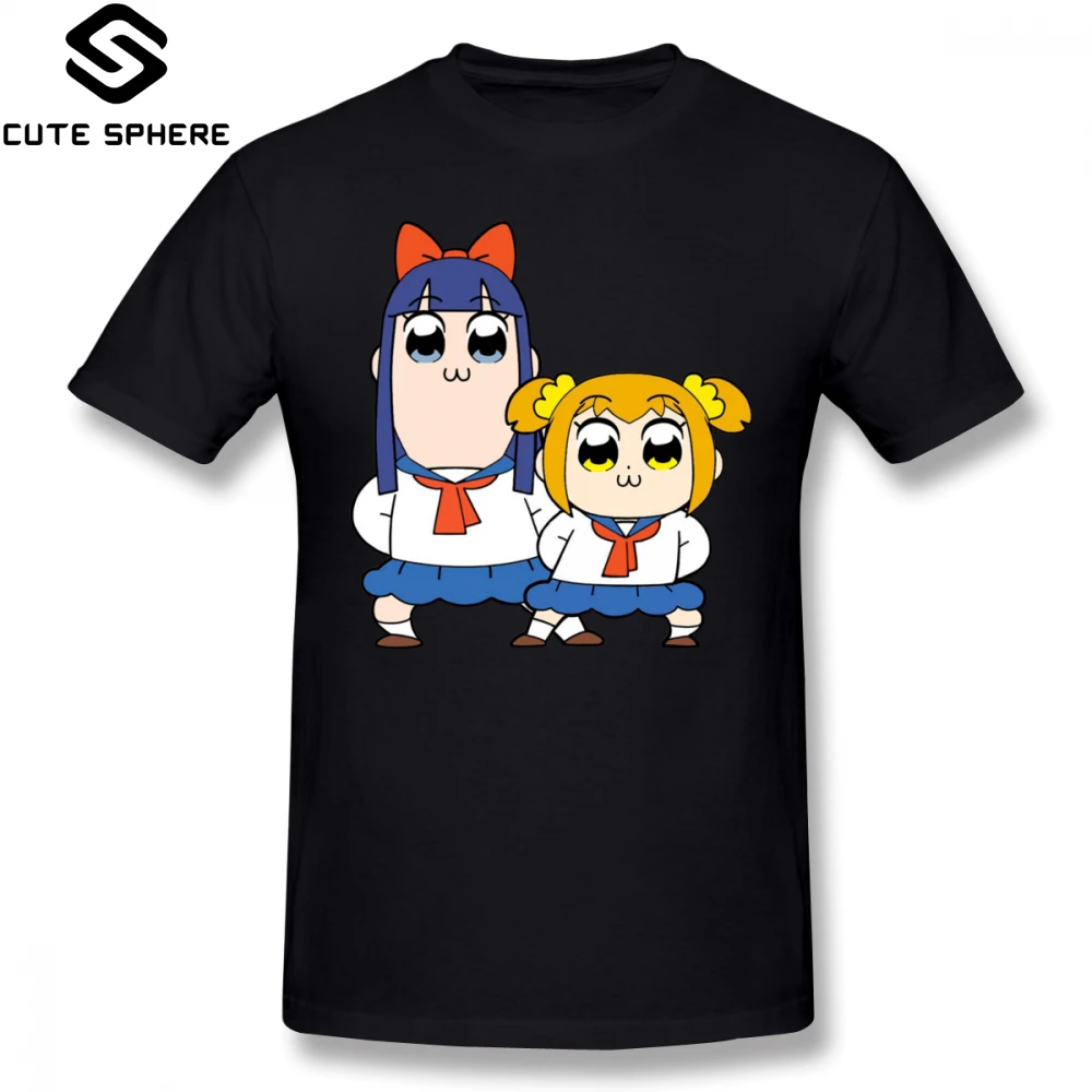 

Pop Team Epic T Shirt Pop Team Epic Pipimi Popuko T-Shirt Short Sleeves 100 Cotton Tee Shirt Plus size Fun Basic Graphic Tshirt