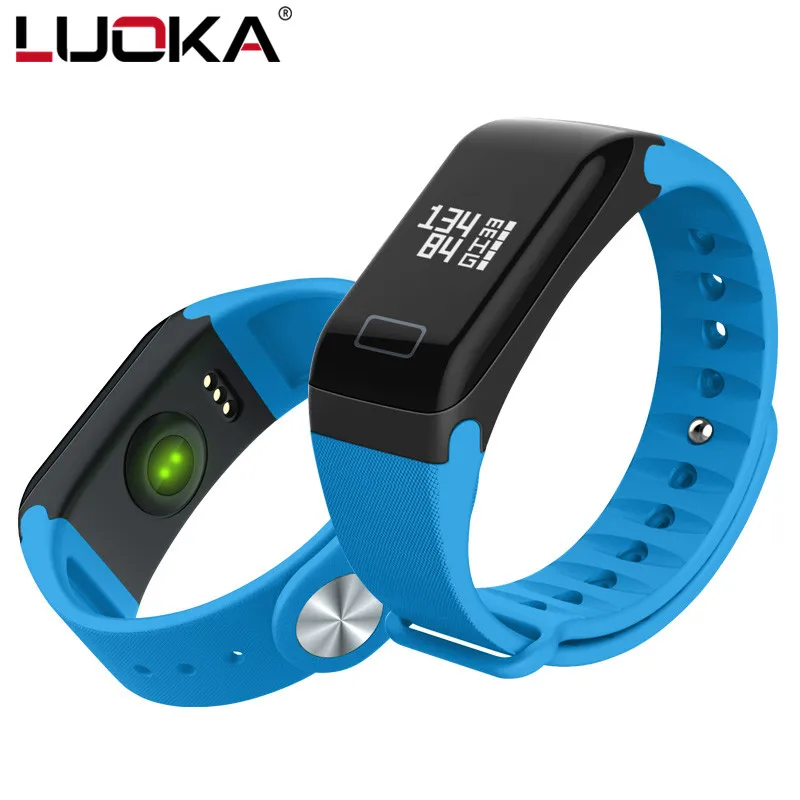 Фитнес трекер LUOKA браслет с монитором сердечного ритма умный Браслет F1 Smartbracelet