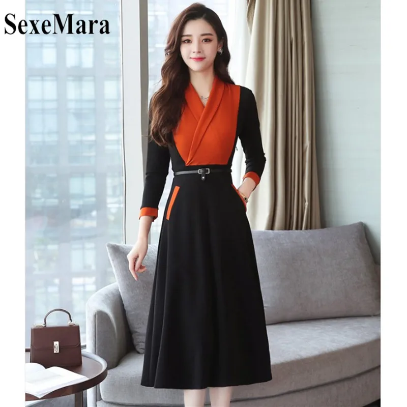 Long bodycon dresses plus size korean red