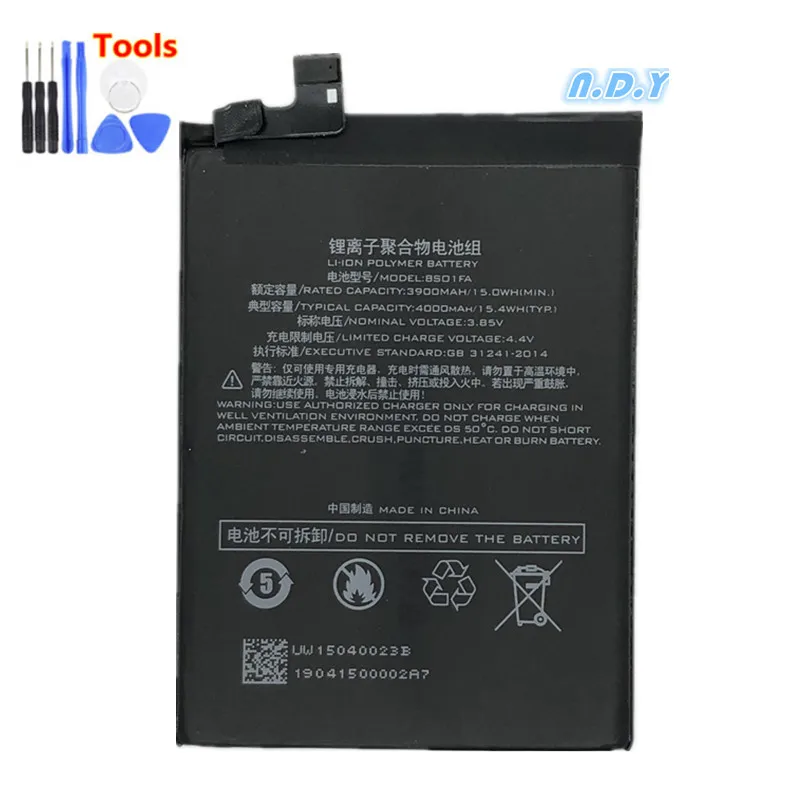Новинка 3900/4000 мАч BSO1FA батарея для Xiaomi Black Shark 1/Black Dual SIM/SKR-A0 + Бесплатные инструменты