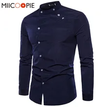 Весенне-осеннее мужское платье рубашка Camisa Masculina повседневные Модные Классические мужские зауженные официальные рубашки с двойной планкой