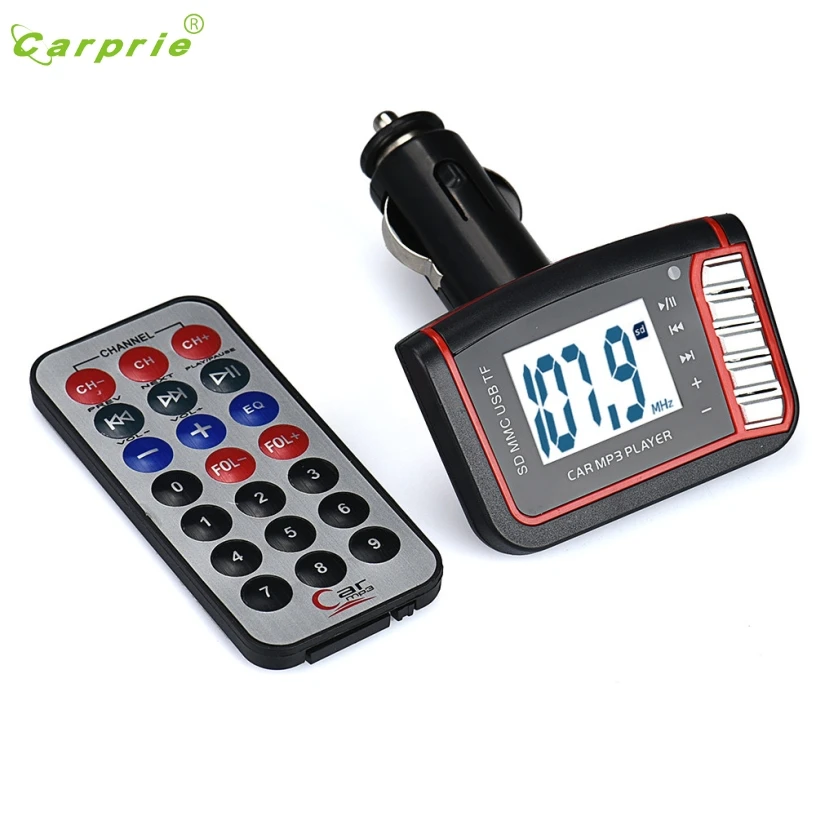 

Hot Selling LCD Car MP3 MP4 Player Wireless FM Transmitter Modulator SD/ MMC Card w/ Remote Gift Mar 23