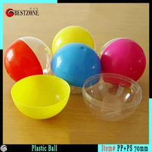 Малый Пластик капсулы 70 мм розыгрыше для детей Спорт на открытом воздухе игрушки мяч печатных подарок