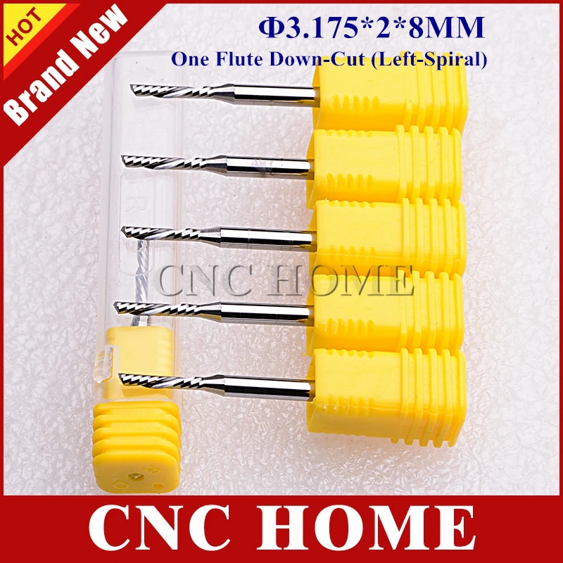 1//8/" 3.175MM X 40MM 2-FLUTE HRC55 COMPRESSION UP//DOWN CUT CARBIDE FLAT ENDMILL