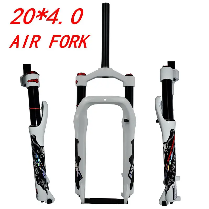 Cheap MTB Cruiser Fork Moutain Bicycle 20 inch Fat Bike Air Fork Lockout Suspension Forks Aluminium Alloy For 20x4.0\