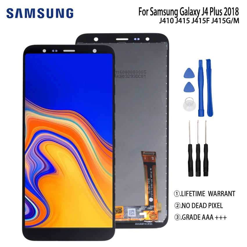 Оригинальный Для Samsung Galaxy J4 Plus 2018 J415 ЖК дисплей с сенсорным экраном для J415F J415FN J415G