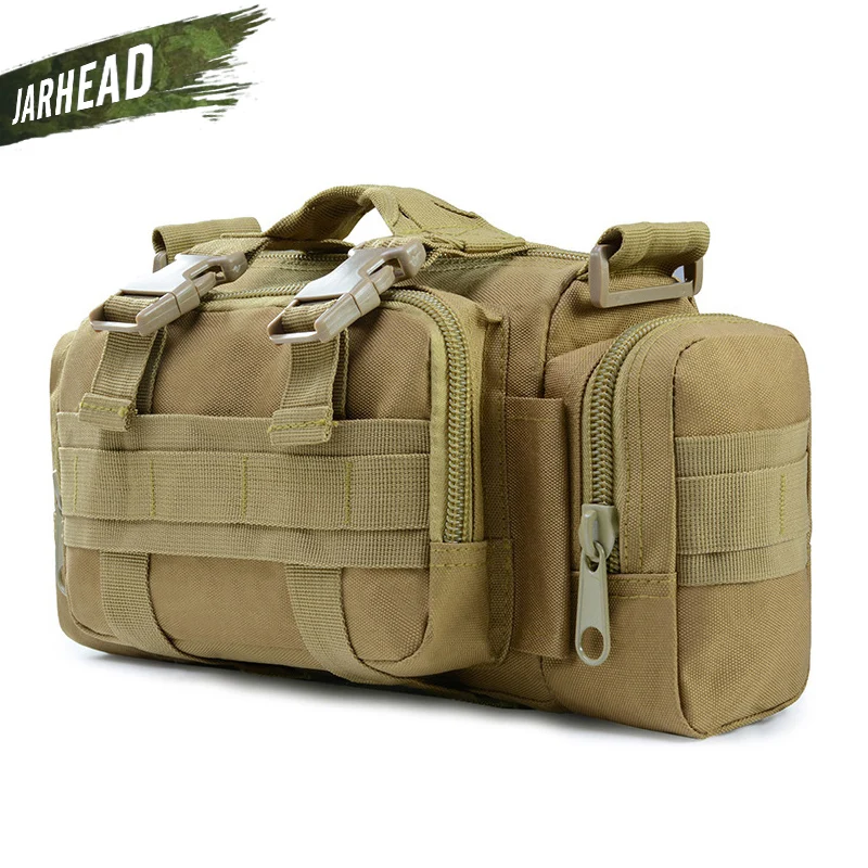 Outdoor Military Tactical Waist Pack Shoulder Bag Molle Camping Hiking Pouch Bag 