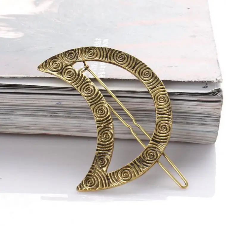 

Personality All-match Geometric Modeling Side Clamping Triangle Clip Hair Moon Hairpin Accessories Wholesale Headbands For Women